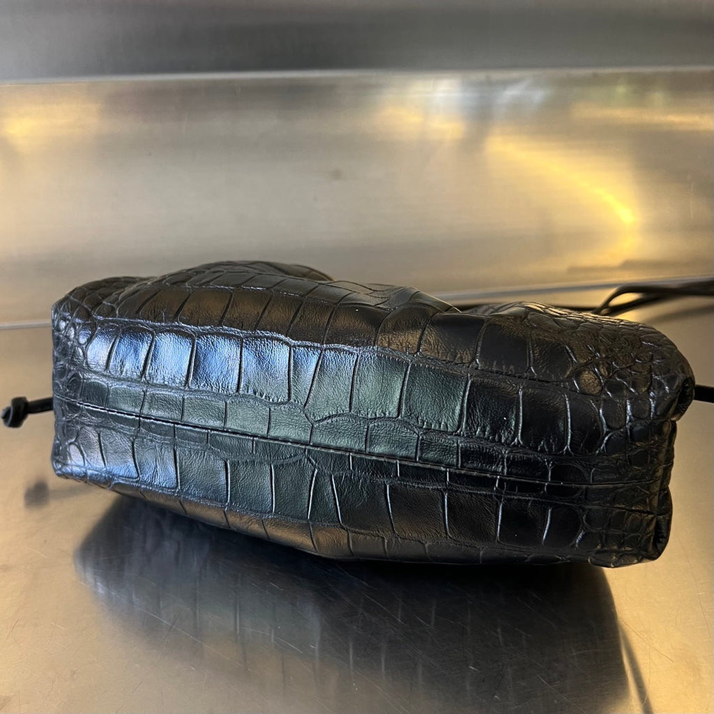 Mini Pouch 22cm Black Calfskin