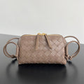 CONCERT POUCH 18 IN MEDIUM BROWN LAMBSKIN