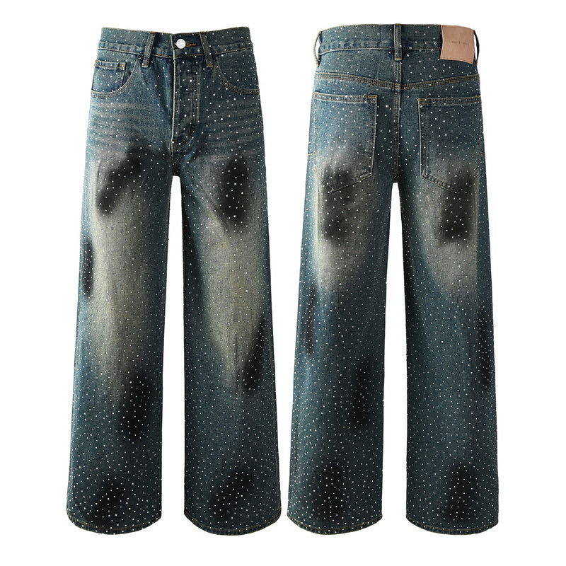 Purple Brand Crystal Diamond Jeans #106