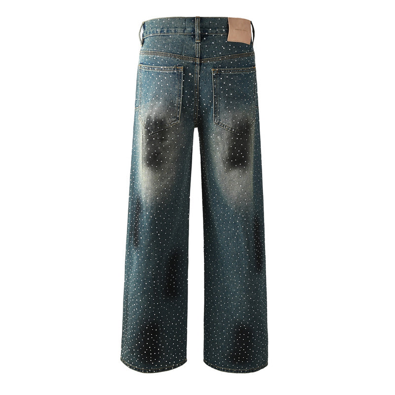 Purple Brand Crystal Diamond Jeans #106