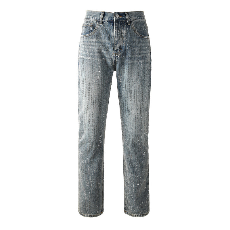 Purple Brand Crystal Diamond Jeans #9140
