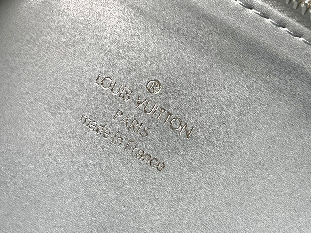 LOUIS VUITTON COUSSIN PM 26 IN GRAY MONOGRAM EMBOSSED LAMBSKIN